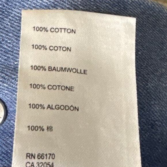 We The Free People June Shortall Blue Denim Cutoff Short Overalls Size 29 - Picture 10 of 10